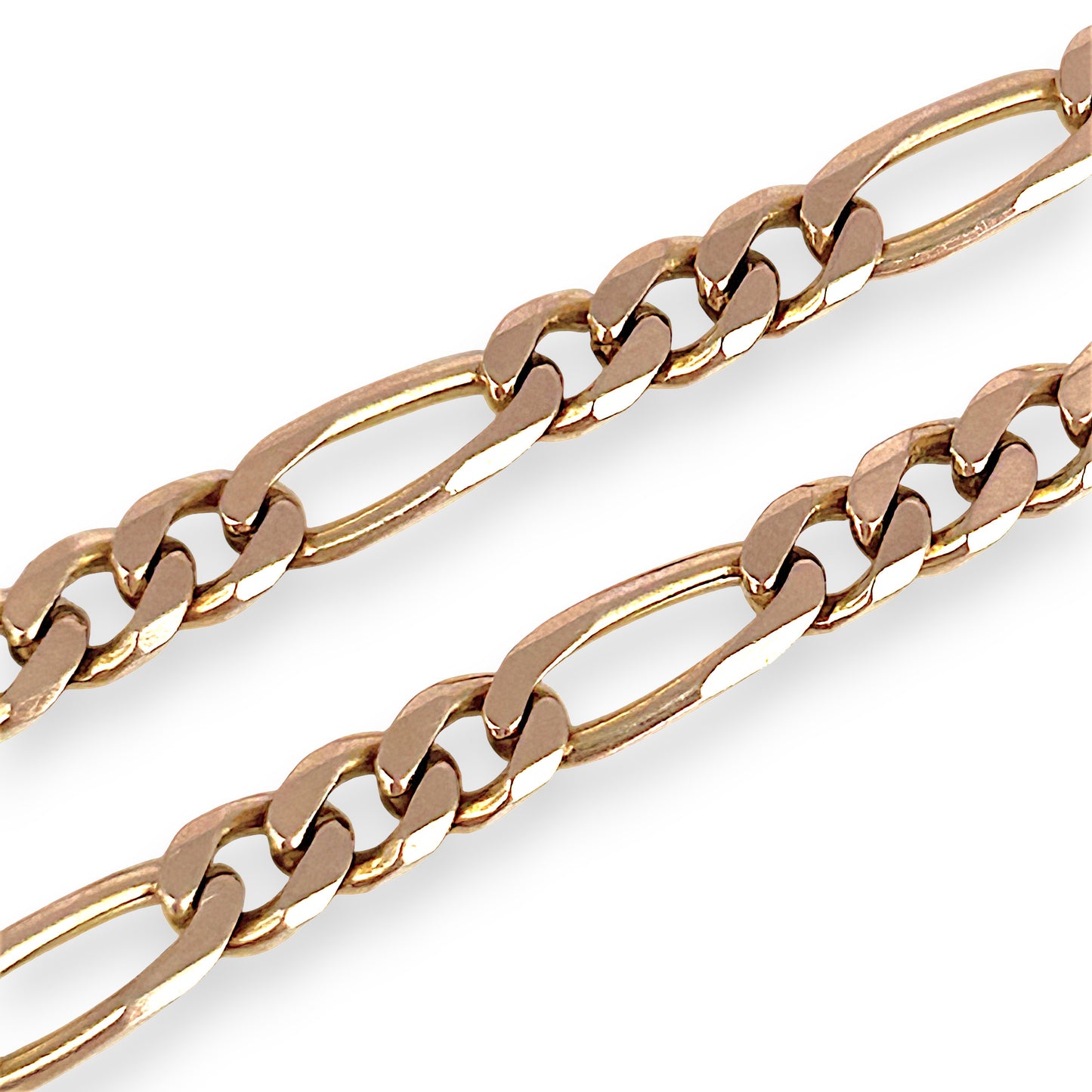 GOLD DEAL | 9ct (9K) Gold Classic Elegant Figaro Bracelet 21cm