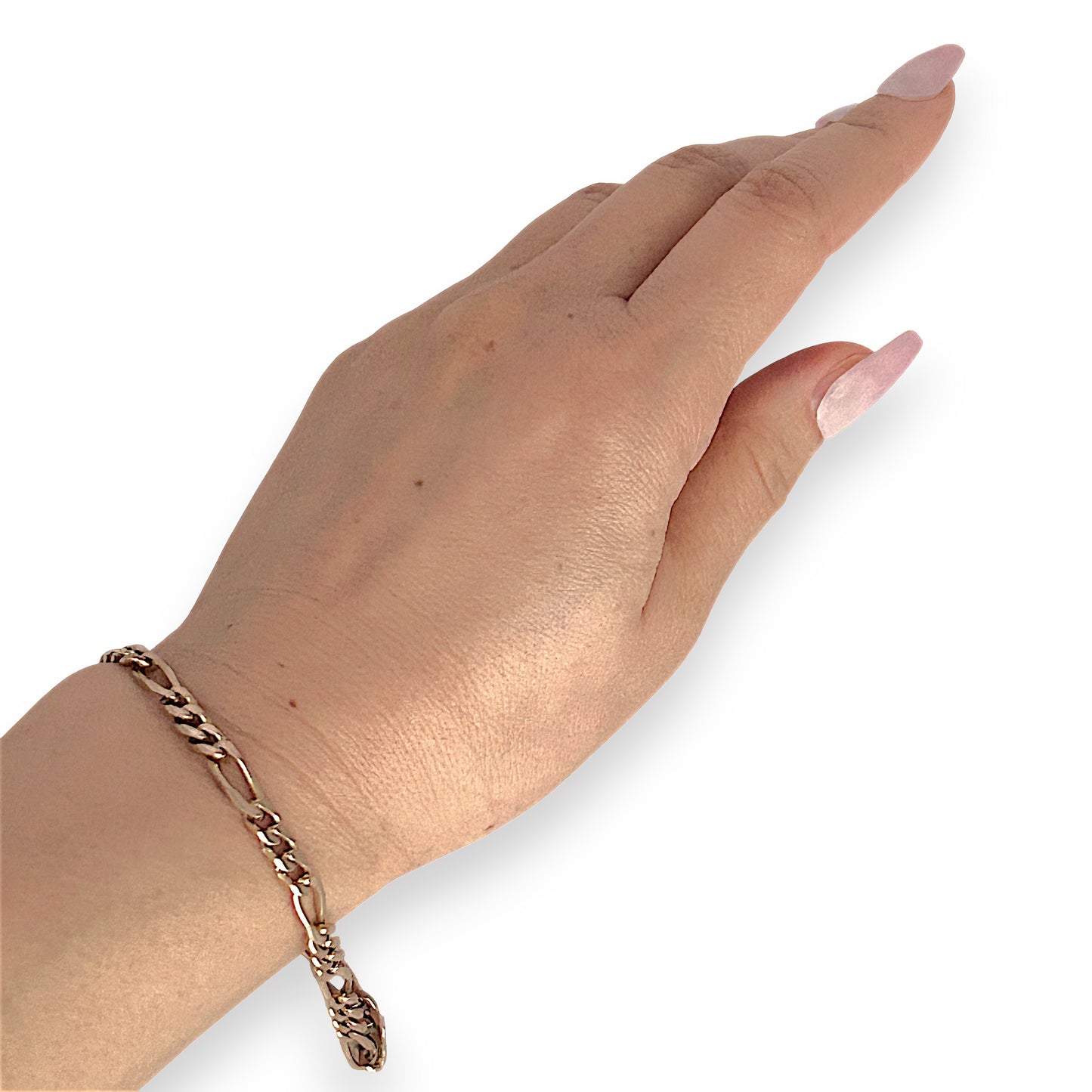 GOLD DEAL | 9ct (9K) Gold Classic Elegant Figaro Bracelet 21cm