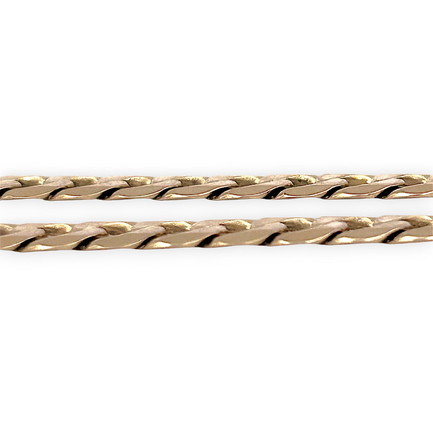 GOLD DEAL | 9ct (9K) Gold Contemporary Edge Flat Curb Bracelet 21cm