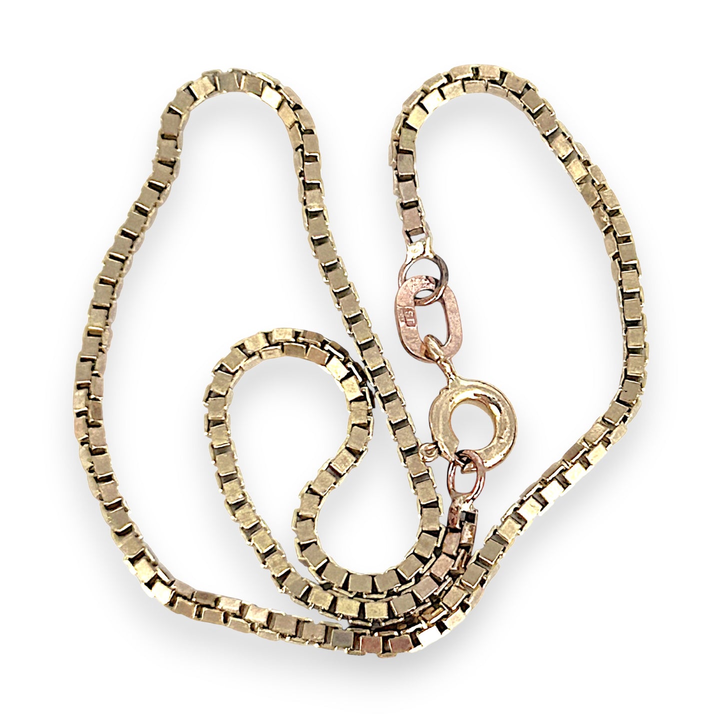 GOLD DEAL | 9ct (9K) Gold Sleek Luxe Detail Box Chain Bracelet 20.5cm