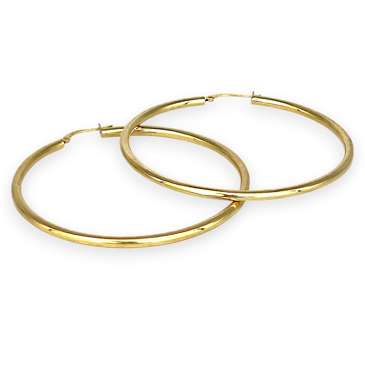 GOLD DEAL | 9ct (9K) Gold Oversized 55.3mm Circle Hoop Earrings