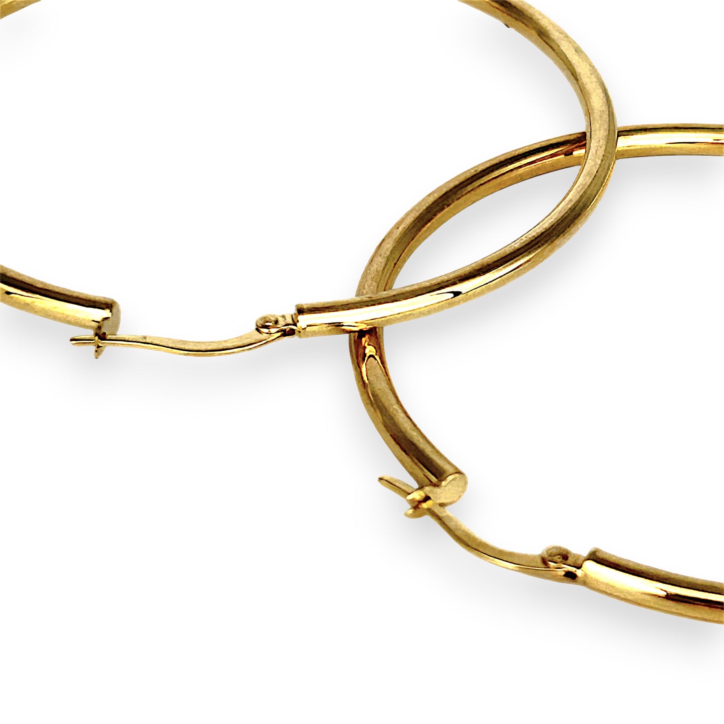 GOLD DEAL | 9ct (9K) Gold Oversized 55.3mm Circle Hoop Earrings