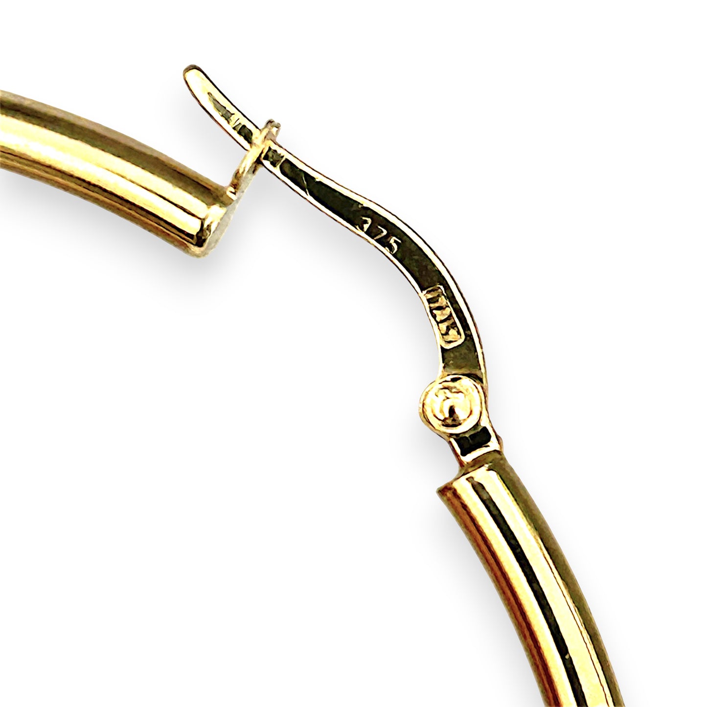 GOLD DEAL | 9ct (9K) Gold Oversized 55.3mm Circle Hoop Earrings