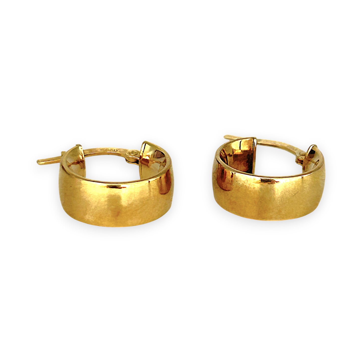 GOLD DEAL | 9ct (9K) Gold Classic Hoop Earrings 14.0mm - Refurbished