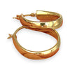 GOLD DEAL | 9ct (9K) Gold Oval Orbit Hoop Earrings - Refurbished