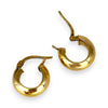GOLD DEAL | 9ct (9K) Gold 13.5mm Dome Hoop Earrings