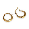 GOLD DEAL | 9ct Gold UNO A ERRE Twisted HoopEarrings - Refurbished