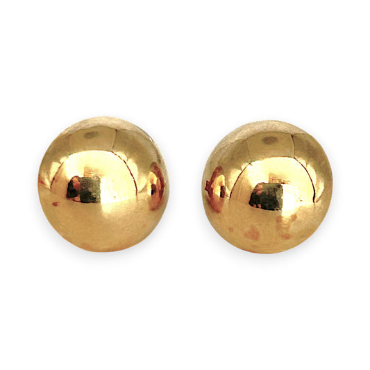 GOLD DEAL | 9ct Gold Minimalist Dome Stud Earrings