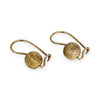 GOLD DEAL | 9ct Gold Textured Gold Sphere Drop Earrings