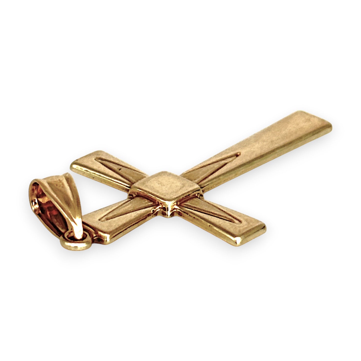 GOLD DEAL | 9ct (9K) Gold Geometric Grace Cross Pendant