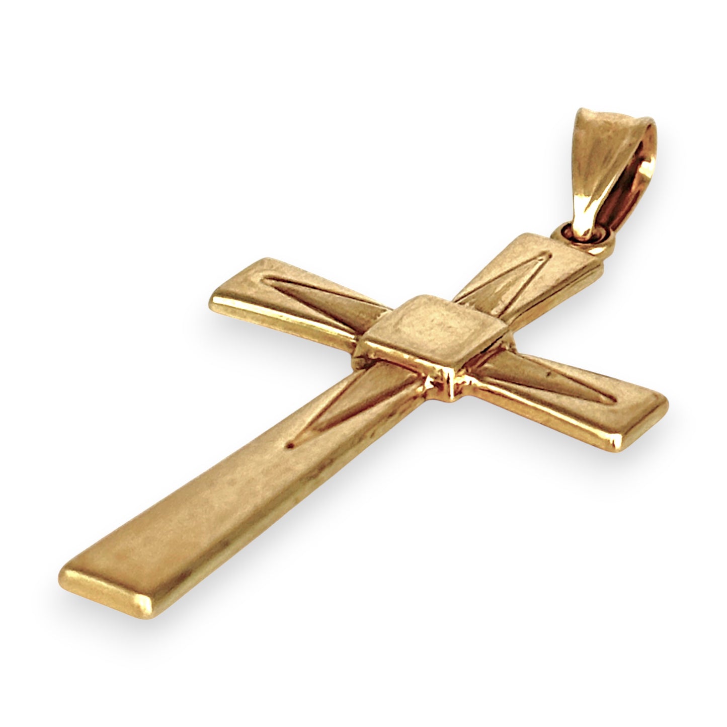 GOLD DEAL | 9ct (9K) Gold Geometric Grace Cross Pendant