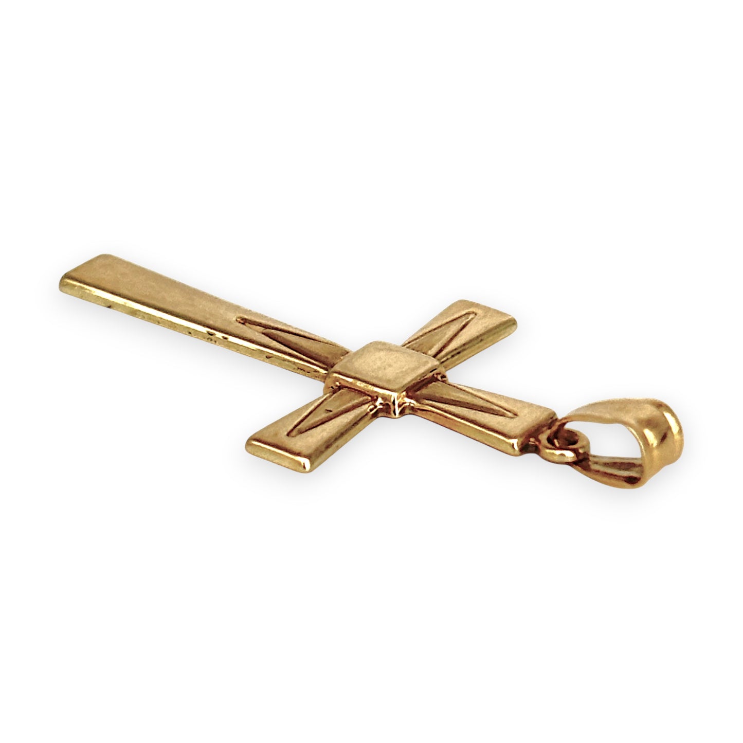 GOLD DEAL | 9ct (9K) Gold Geometric Grace Cross Pendant