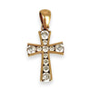 GOLD DEAL | 9ct (9K) Gold Cross Pendant with Graduated CZ Stones 17.5mm