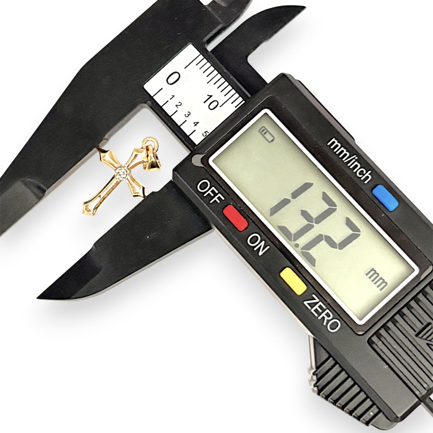 GOLD DEAL | 9ct (9K) Gold Cross with Diamond Accent