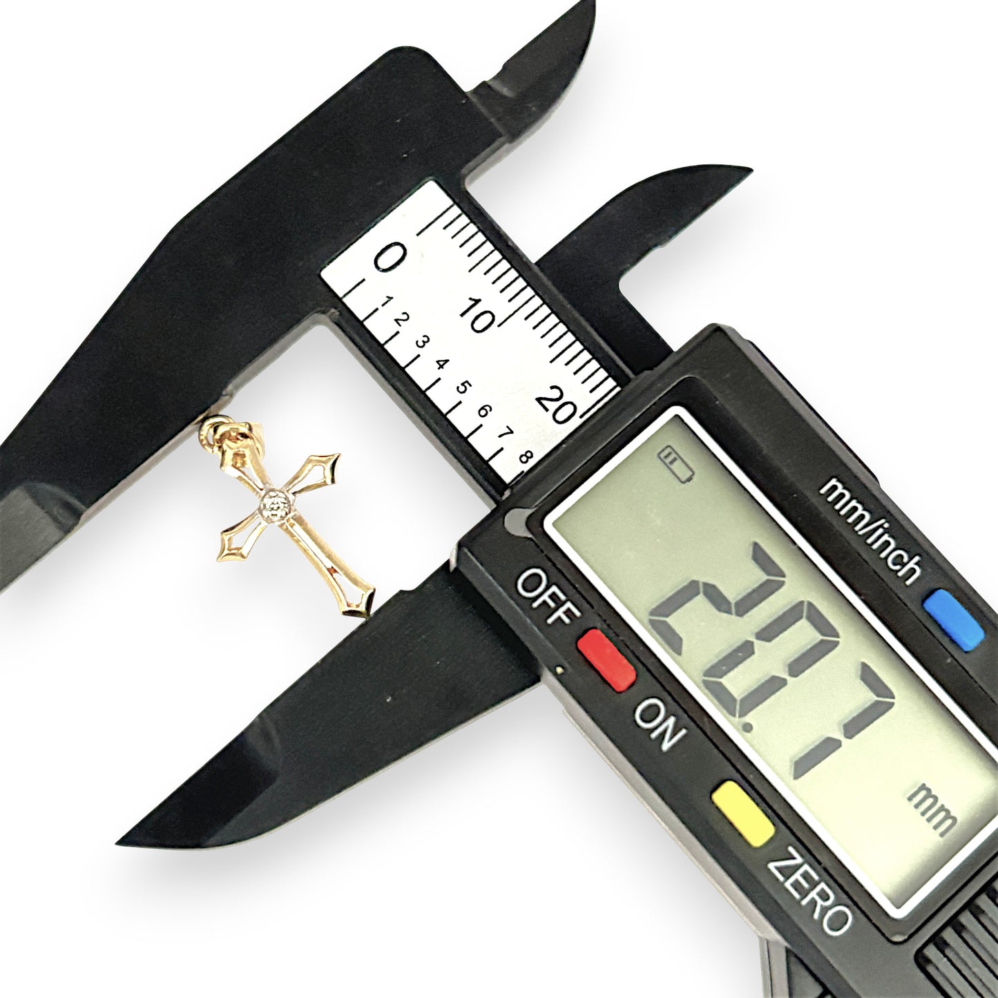 GOLD DEAL | 9ct (9K) Gold Cross with Diamond Accent