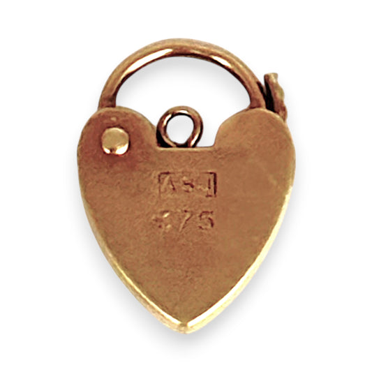 GOLD DEAL | 9ct (9K) Gold Engraved Padlock Pendant