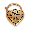 GOLD DEAL | 9ct (9K) Gold Secret Garden Heart Padlock Pendant with Floral Filigree