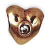 GOLD DEAL | 9ct (9K) Gold Bead Charm - Sparkling Heart