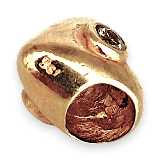 GOLD DEAL | 9ct (9K) Gold Bead Charm - Sparkling Heart