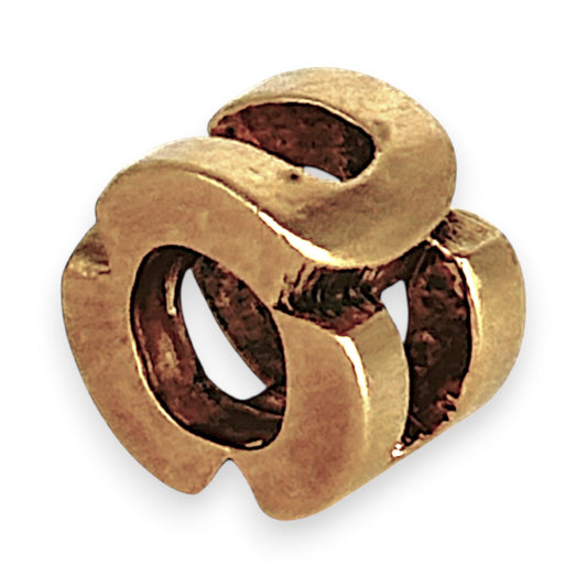 GOLD DEAL | 9ct (9K) Gold Bead Pendant - Letter "U"