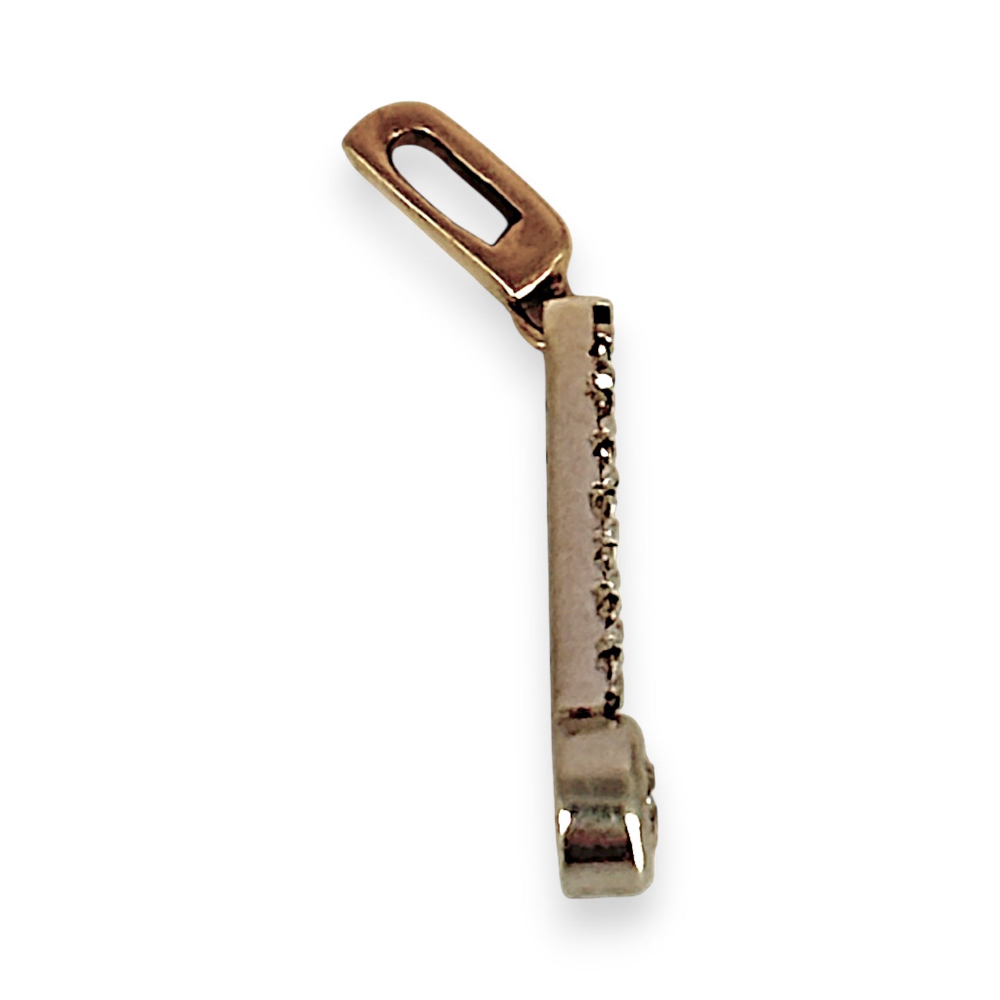 GOLD DEAL | 9ct (9K) Gold Diamond Drop Bar Pendant