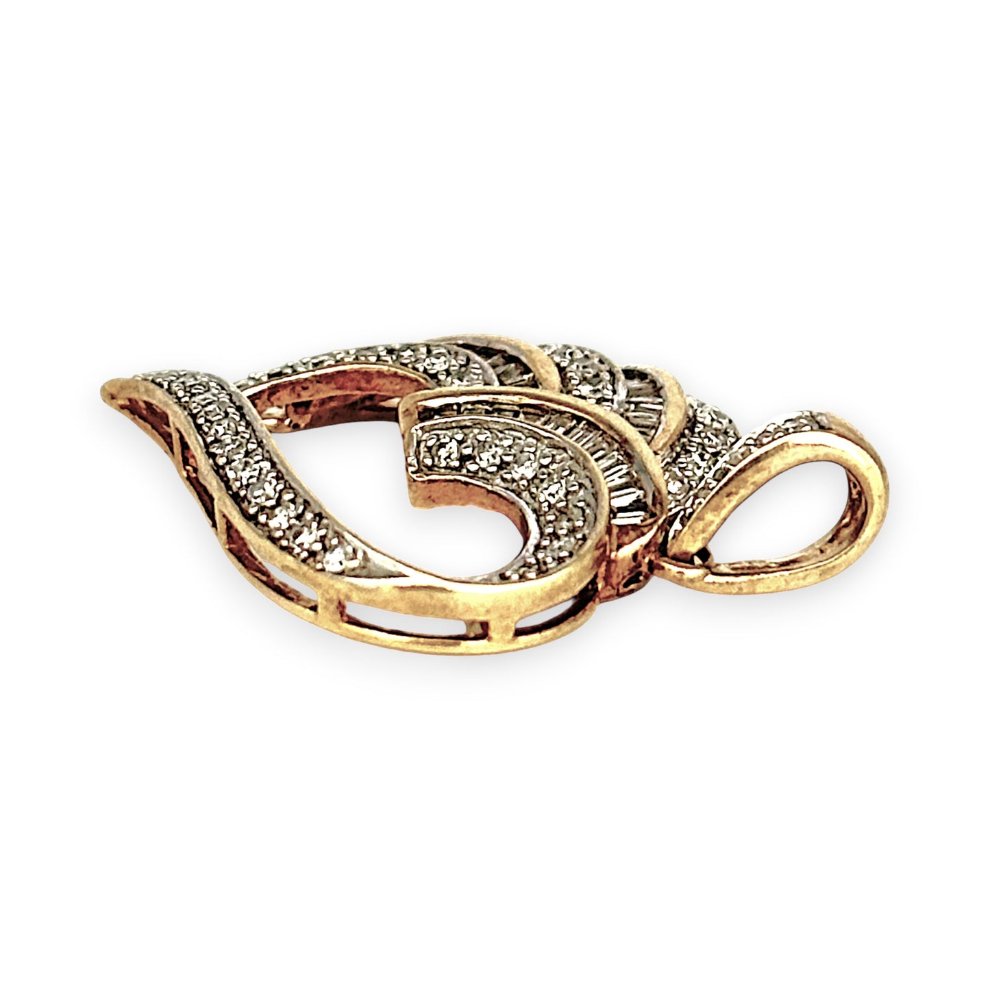 GOLD DEAL | 9ct (9K) Gold Diamond Heart Luxe Pendant