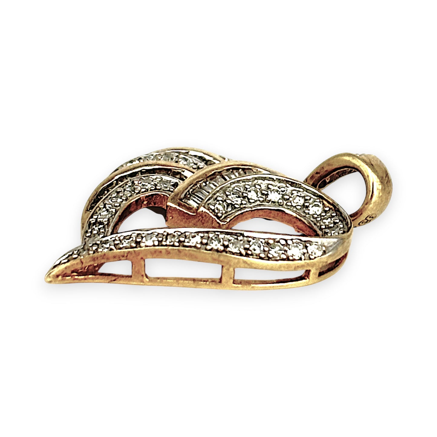 GOLD DEAL | 9ct (9K) Gold Diamond Heart Luxe Pendant
