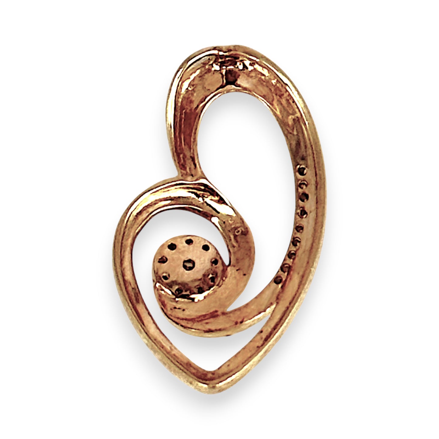 GOLD DEAL | 9ct (9K) Gold Golden Embrace Heart Pendant