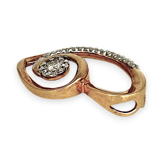 GOLD DEAL | 9ct (9K) Gold Golden Embrace Heart Pendant