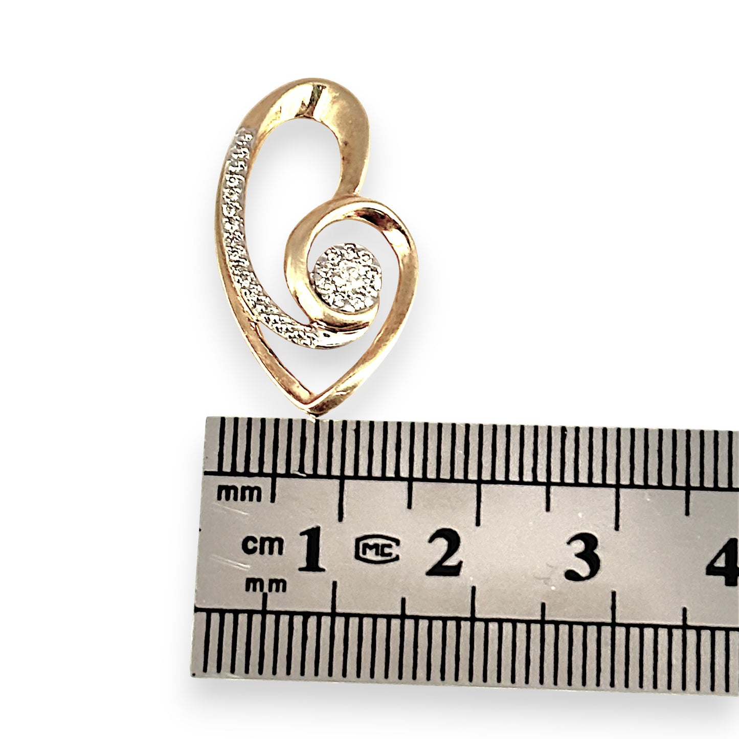 GOLD DEAL | 9ct (9K) Gold Golden Embrace Heart Pendant