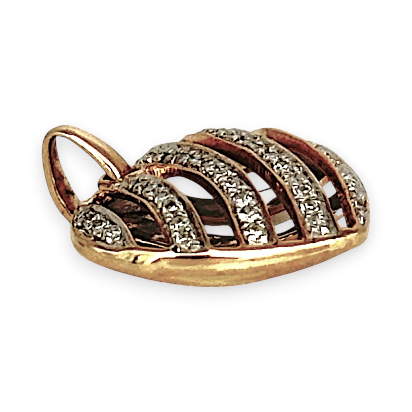 GOLD DEAL | 9ct (9K) Gold Eternal Grace Openwork Heart Pendant with Diamonds