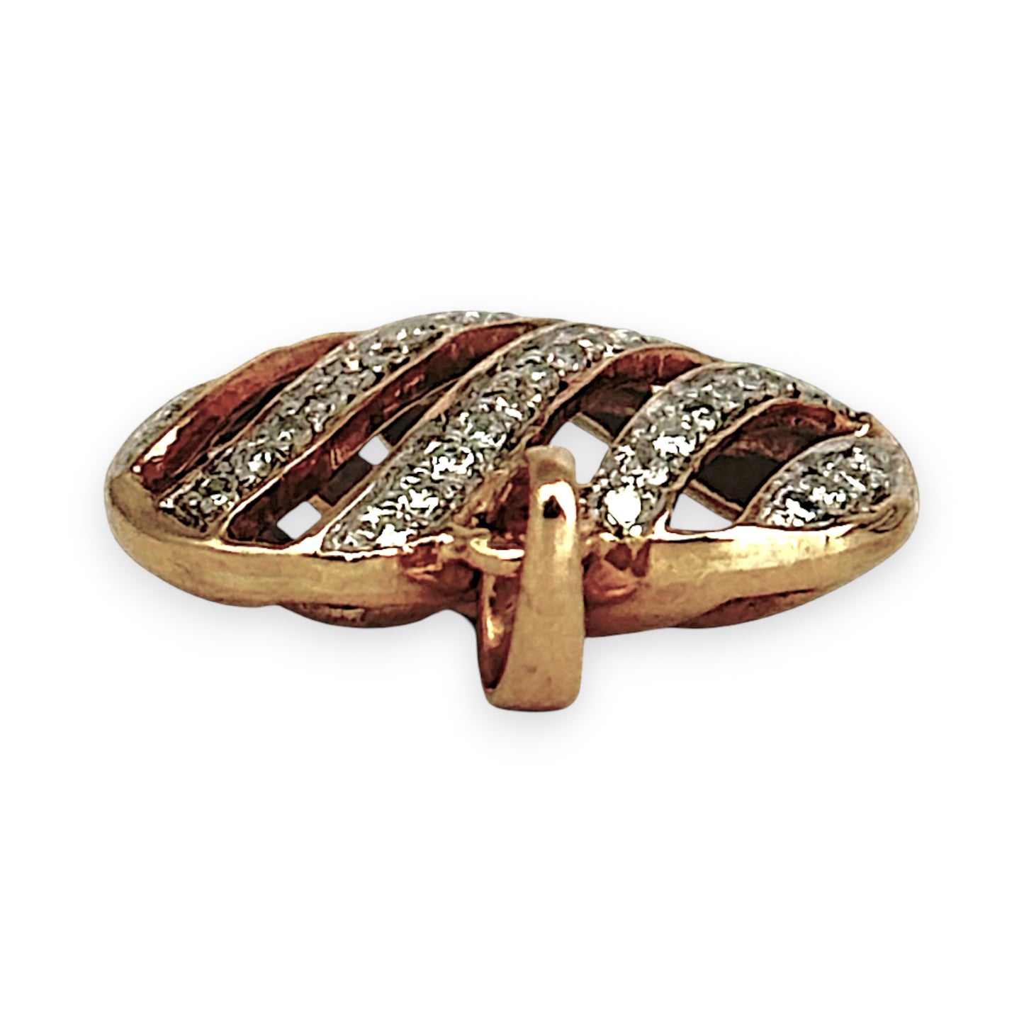 GOLD DEAL | 9ct (9K) Gold Eternal Grace Openwork Heart Pendant with Diamonds