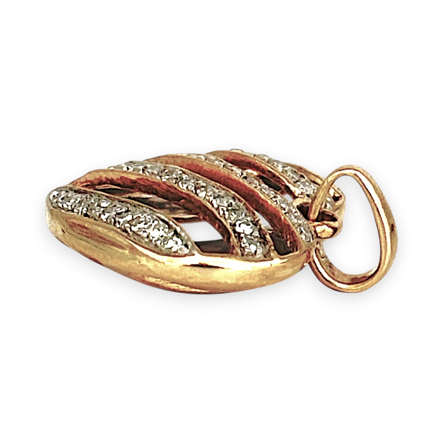 GOLD DEAL | 9ct (9K) Gold Eternal Grace Openwork Heart Pendant with Diamonds