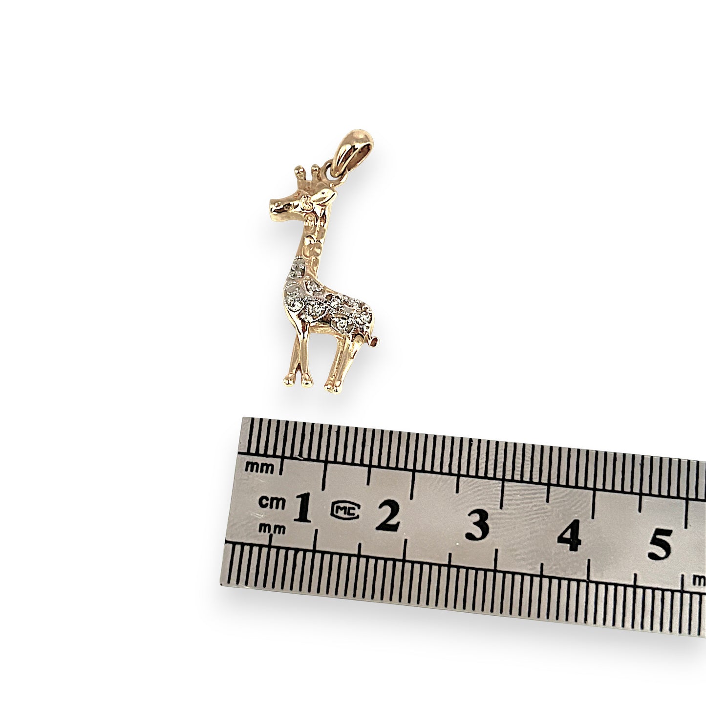 GOLD DEAL | 9ct (9K) Gold Golden Grace Pendant - Giraffe with Diamonds