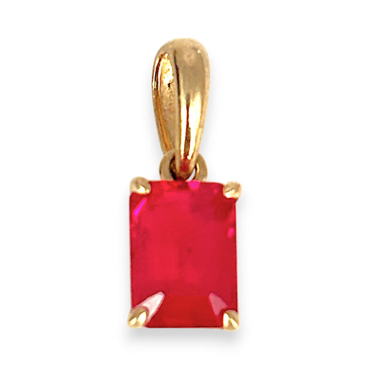 GOLD DEAL | 9ct (9K) Gold Vivid Sparkle Ruby Pendant