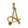 GOLD DEAL | 9ct (9K) Gold Letter A Pendant with Diamond Accent