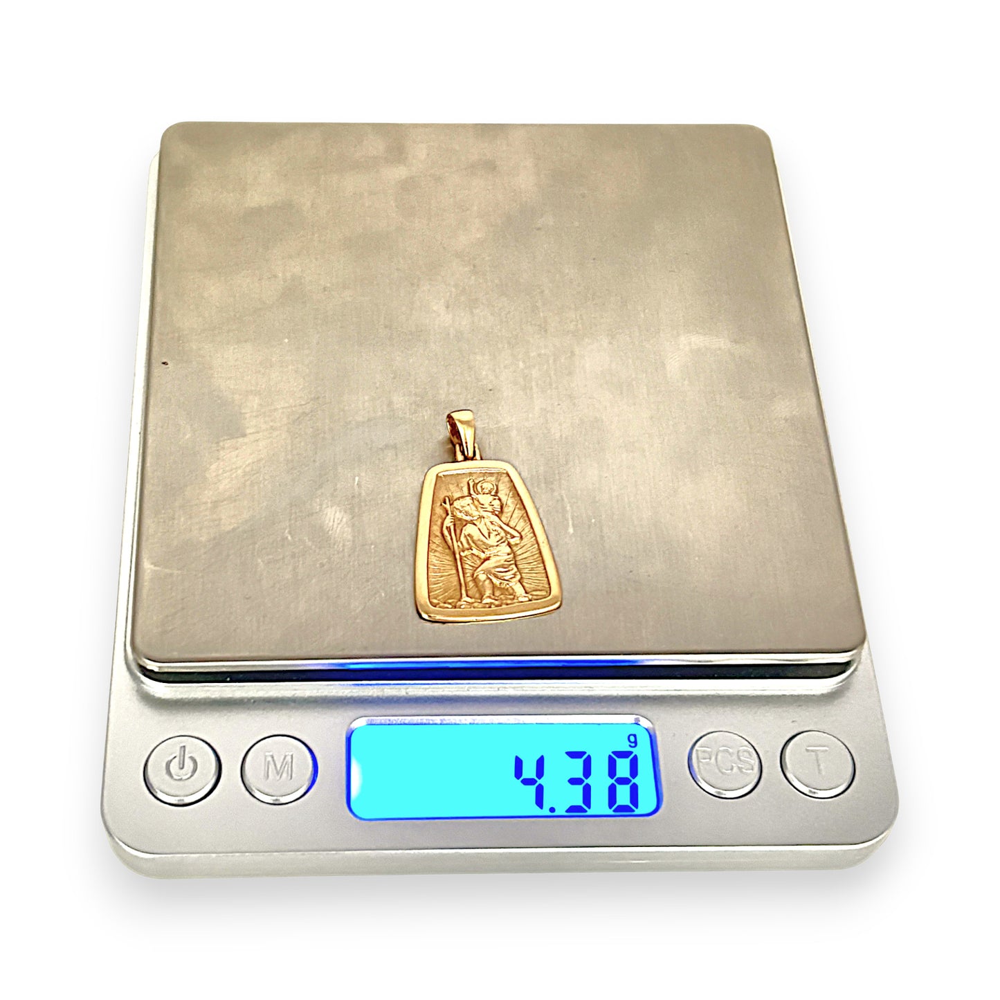 GOLD DEAL | 9ct (9K) Gold Radiant Guardian - St. Chrsitopher Pendant