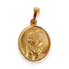 GOLD DEAL | 9ct (9K) Gold St. Christopher Oval Pendant 18.7mm