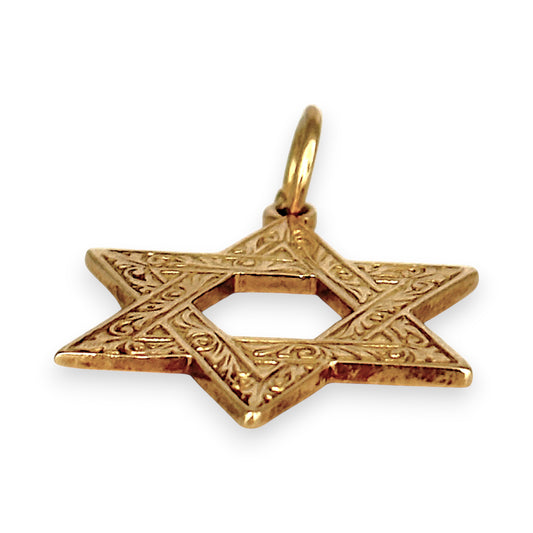 GOLD DEAL | 9ct (9K) Gold Star of David Pendant Pendant