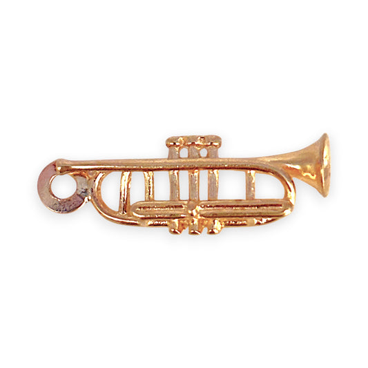 GOLD DEAL | 8ct (8K) Gold Golden Trumpet Pendant / Charm