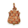 GOLD DEAL | 9ct (9K) Gold Golden Crest Shield Pendant / Charm