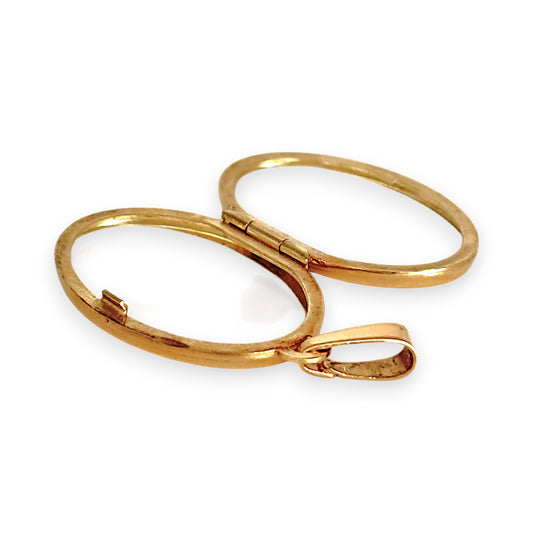 GOLD DEAL | 9ct (9K) Gold Engravable Oval Locket Pendant