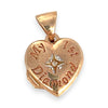GOLD DEAL | 9ct (9K) Y/W Gold Heart Locket Pendant - My 1st Diamond