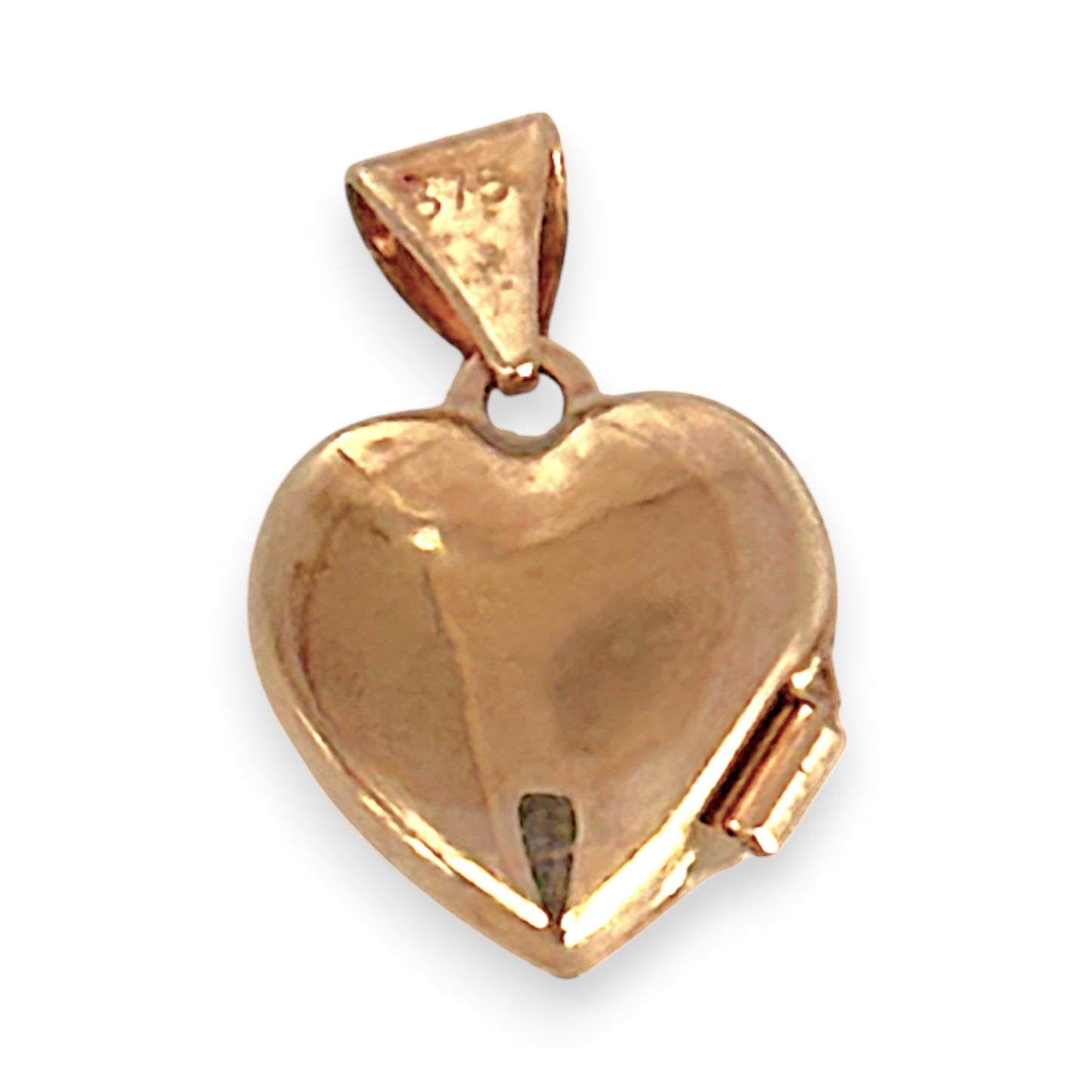 GOLD DEAL | 9ct (9K) Y/W Gold Heart Locket Pendant - My 1st Diamond