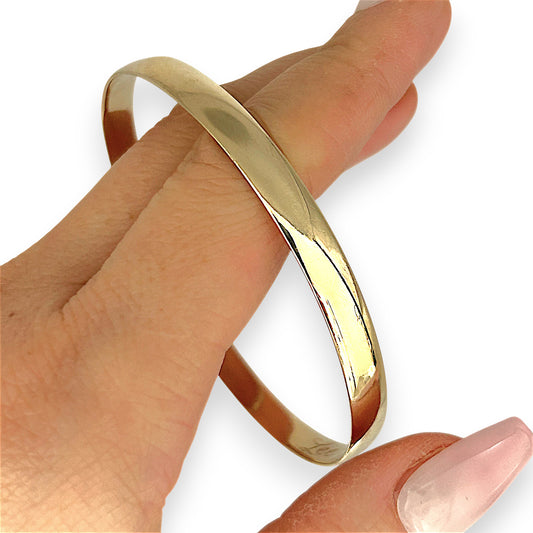 GOLD DEAL | 9ct (9K) Gold PROUNDS Radiant Bangle Valuation $3,600