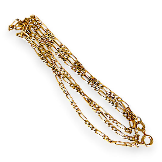 GOLD DEAL | 9ct (9K) Gold Refurbished Signature Figaro Chain 50cm
