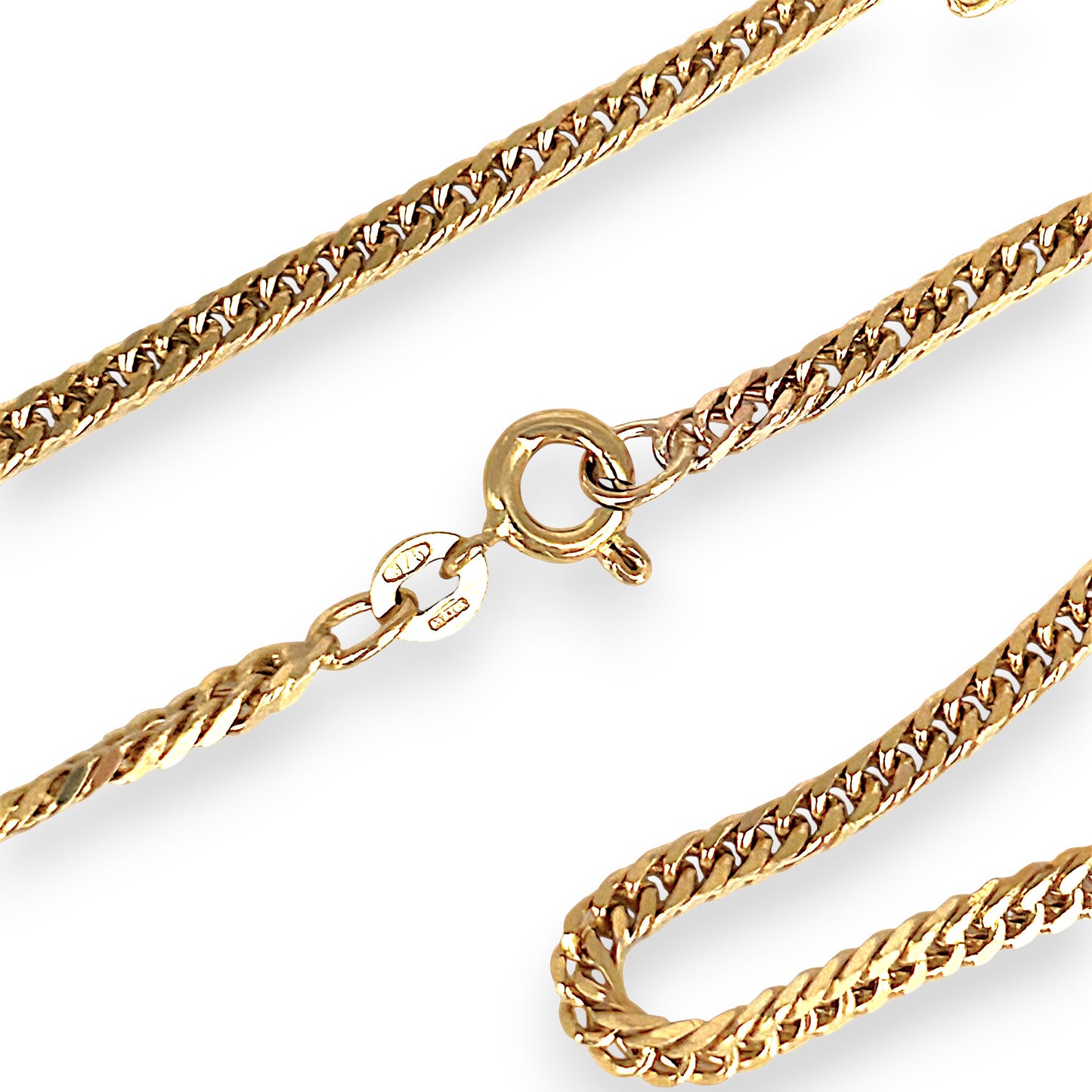 GOLD DEAL | 9ct (9K) Gold Soft Cuban Link Chain 45cm