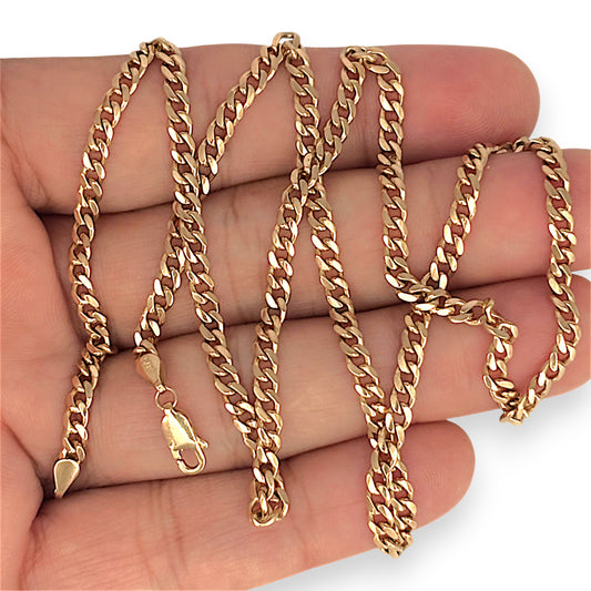 GOLD DEAL | 9ct (9K) Gold Commanding Curb Link Chain 56cm