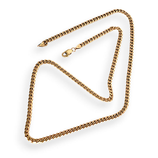 GOLD DEAL | 9ct (9K) Gold Captivating Curb Link Chain 52cm