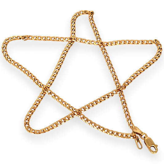 GOLD DEAL | 9ct (9K) Gold Crisp Curated Curb Link Refurbished Chain 45cm